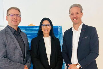 BDS Business Lunch mit Dennis Lohmann, Nadia Hoffmann (Künstlerin) und Axel Kunkel (IHK Ludwigsburg)