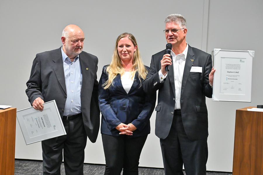 Ralf Siegmund und Stephan R. Wolf werden zu Ehrenvorsitzenden des BDS Ludwigsburg ernannt